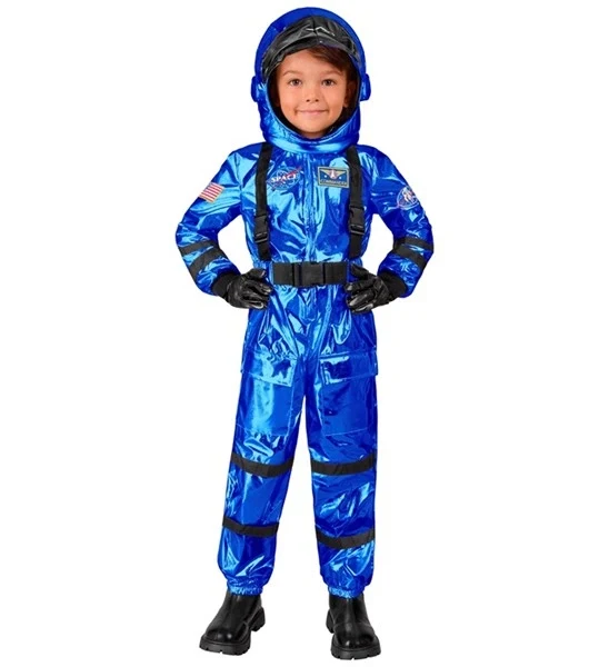 Astronaut blauw kostuum Lara kind