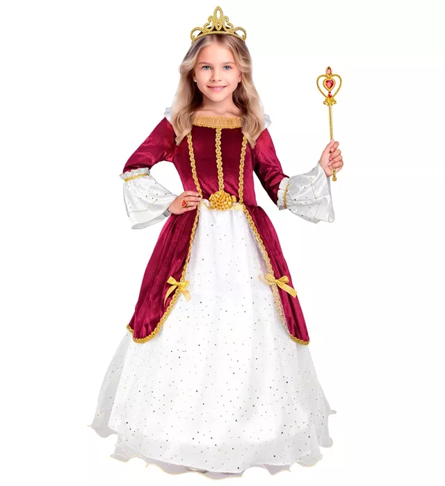 Prinses rood kostuum Luuke kinderen