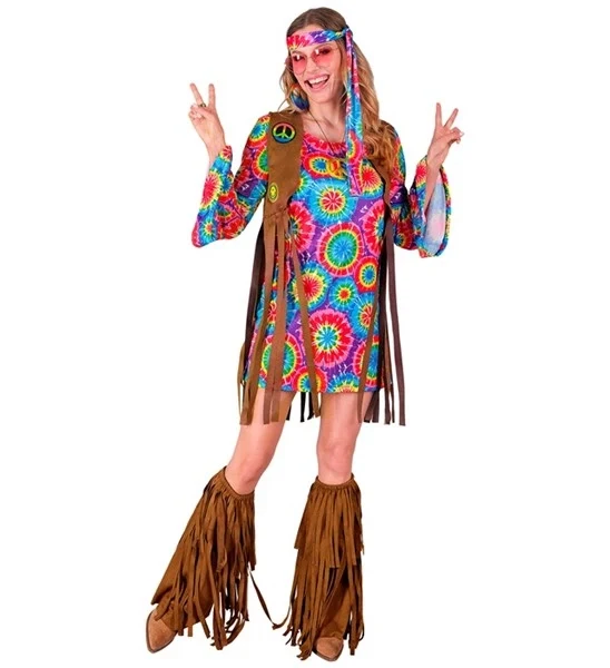 Hippie kostuum dame Timo
