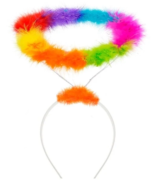 Hoofdband halo engel regenboog Joep