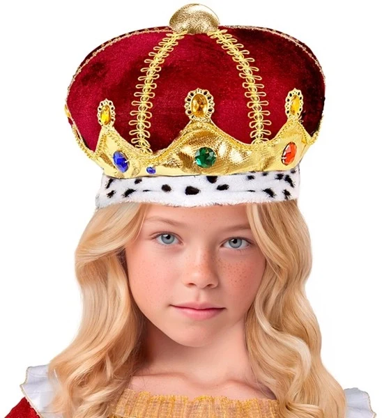 Kroon met edelstenen kind haarband Sanne