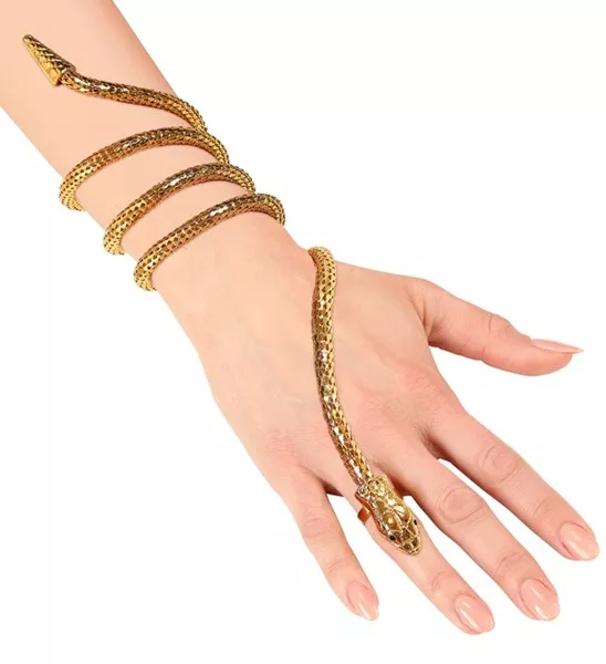 Vinger armband slang goud Teun