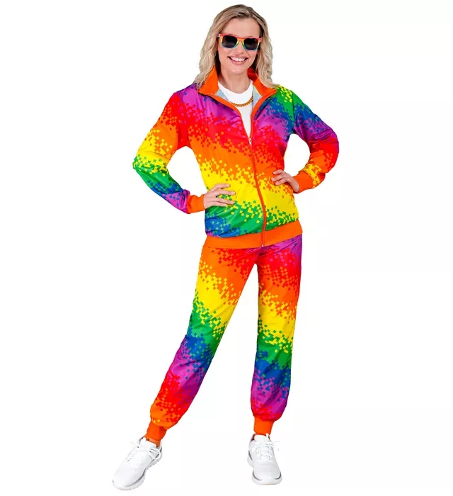 Trainingspak regenboog pixels