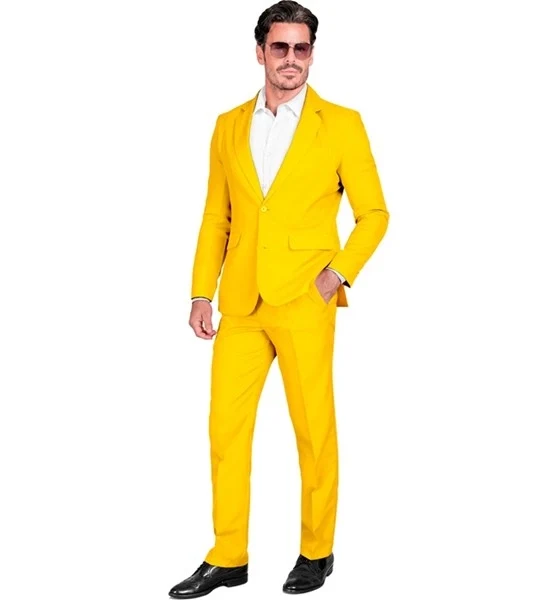 Kostuum geel suit