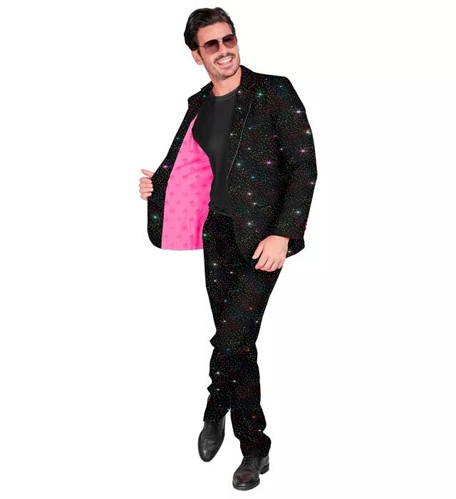 Kostuum sprankelend zwart suit