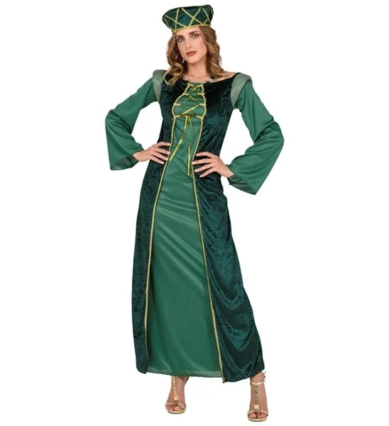 Kasteel jurk dame Eleonora groen