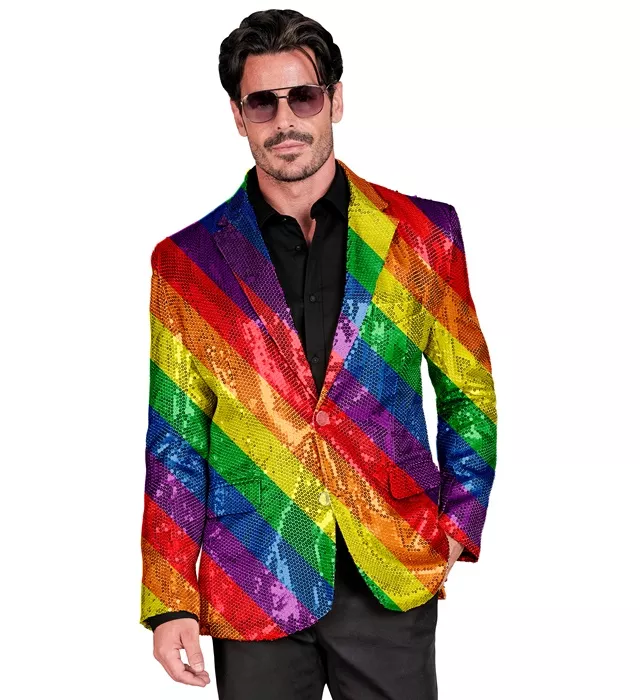Paillettencolbert regenboog