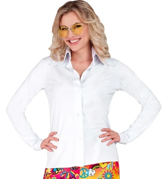 70's groovy dames shirt wit