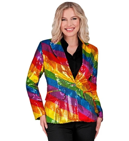 Paillettenjas regenboog