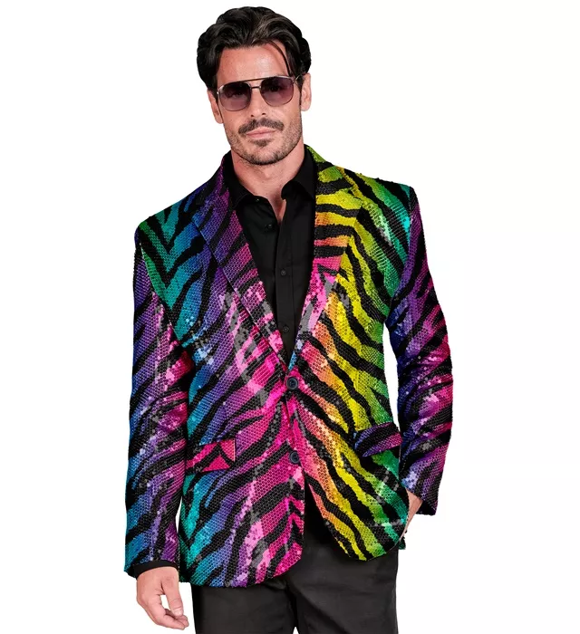 Paillettencolbert regenboog tijger