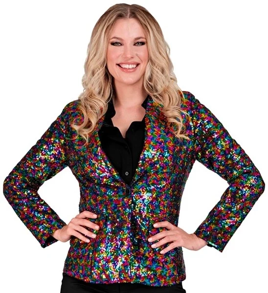 Paillettenjas veelkleurig Multi