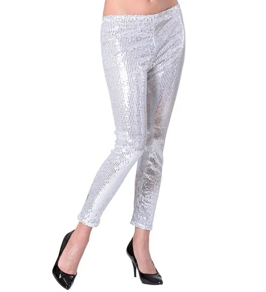 Pailletten legging zilver Milou