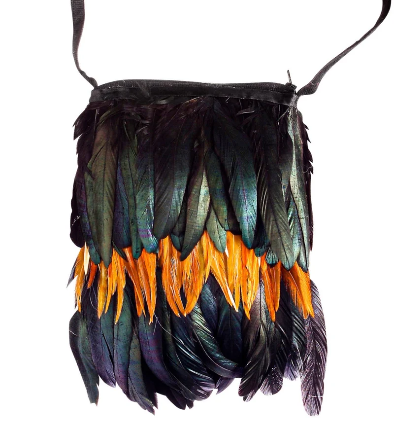 Indianen tas met veren