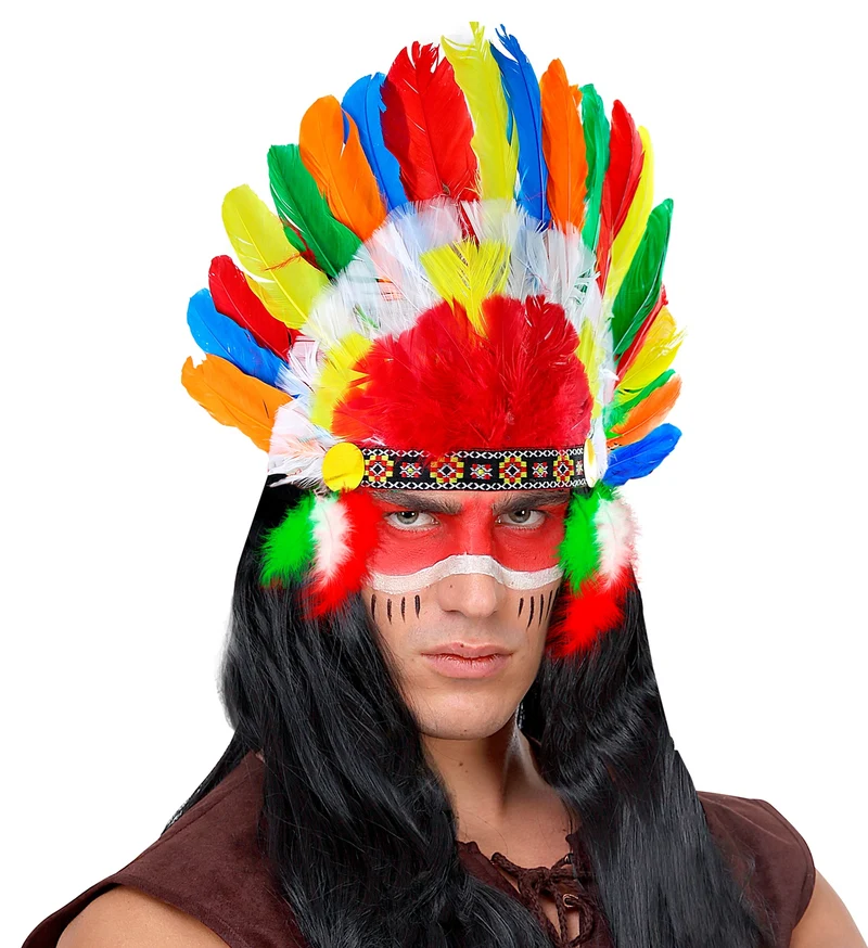 Indianentooi veren meerkleurig