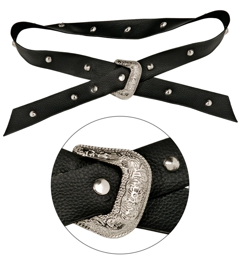 Biker riem / rocker punker riem