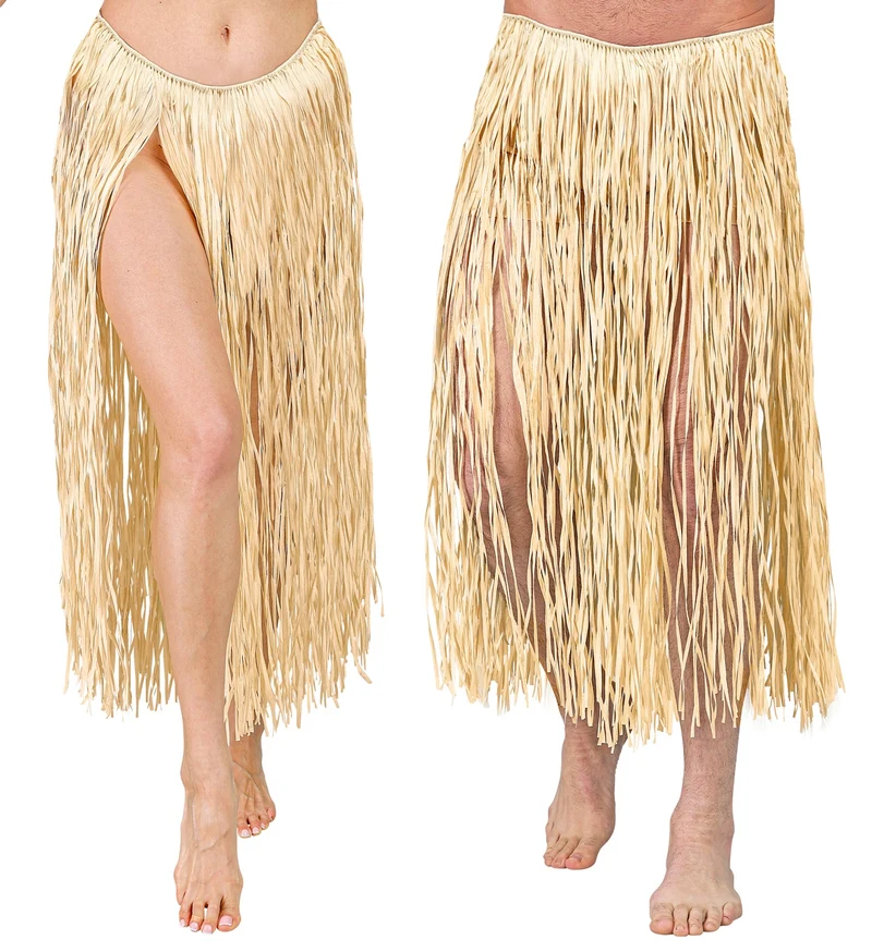 Hawaiirokje naturel lang volwassenen