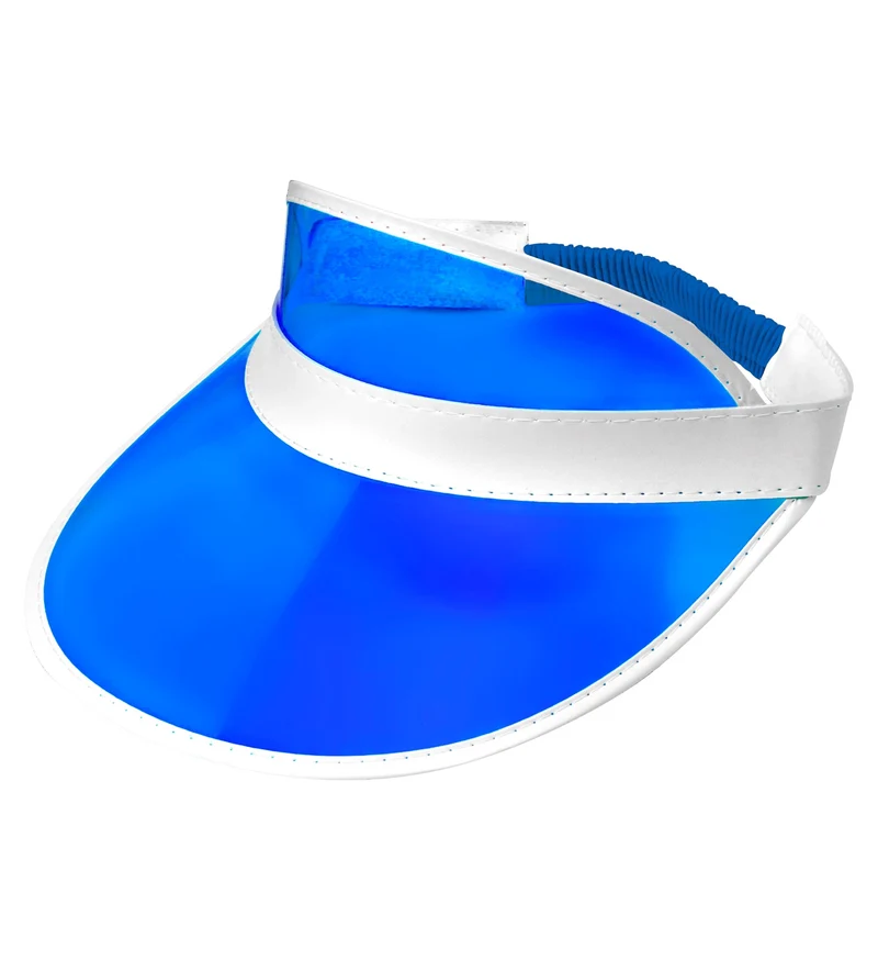 Jaren 80's zonneklep blauw