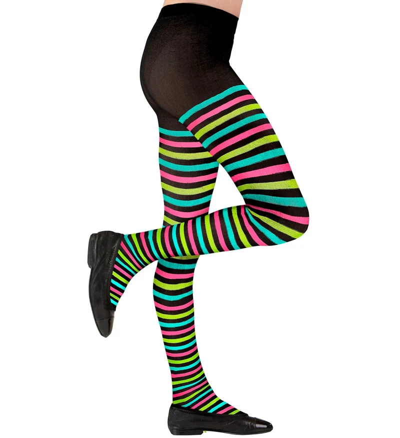 Multi color panty gestreept kinderen