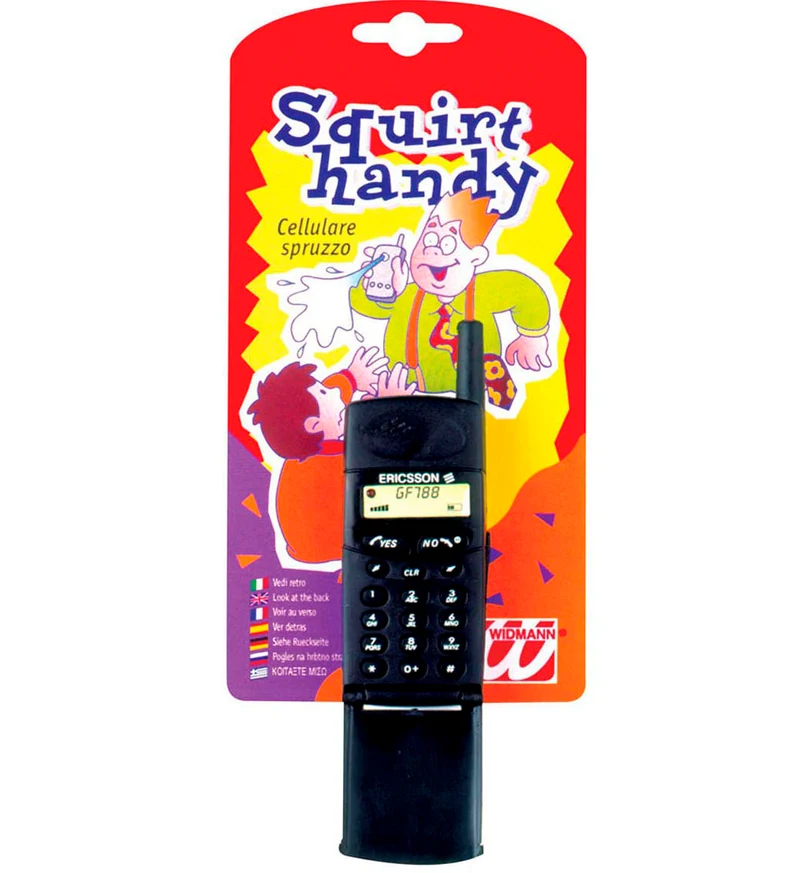 Spuitende mobiele telefoon