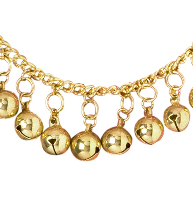 Enkelband met gouden belletjes