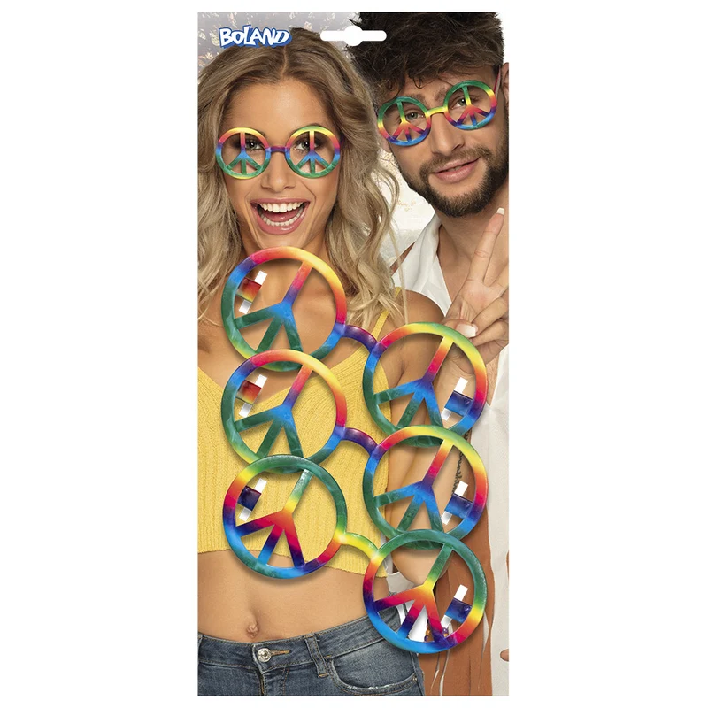 Partybril Peace set van 3