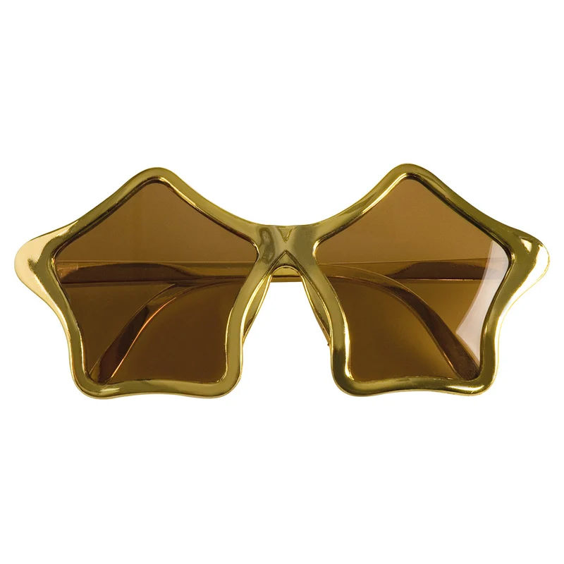 Partybrillen Star goud 2st