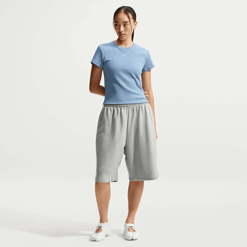 sportswear Strakgeribd damesshirt