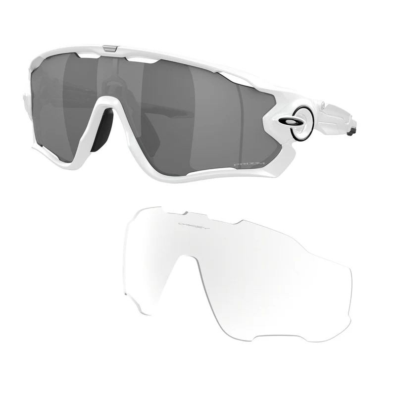 Jawbreaker Sunglasses - with Prizm Black + Clear Lenses