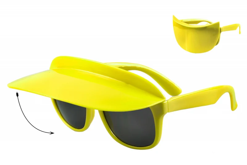 Neon bril met zonneklep