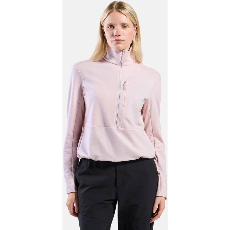 Grid Fleece Mid Layer half-zip