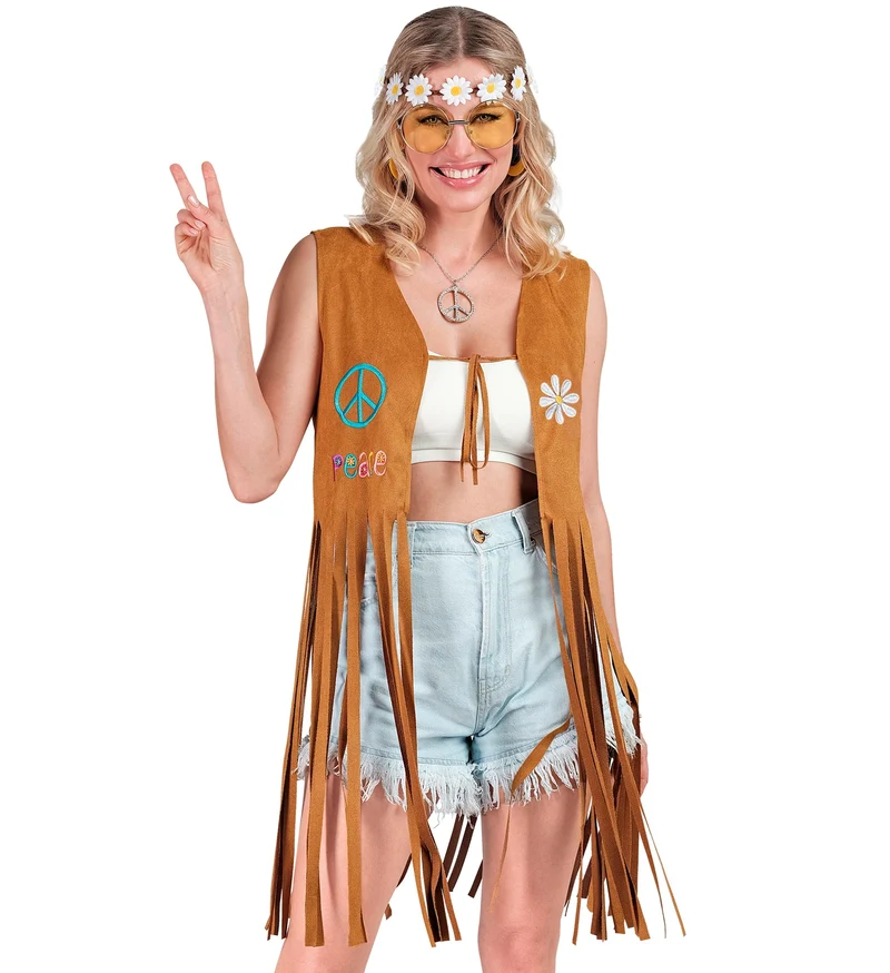 Hippie vest met franjes