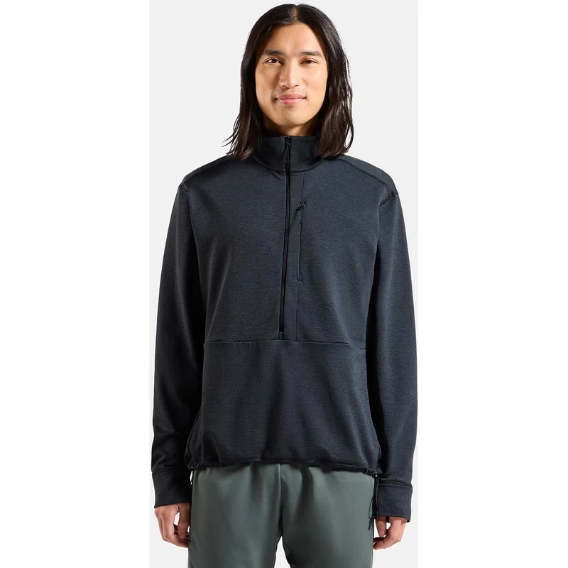 Grid Fleece Mid Layer half-zip