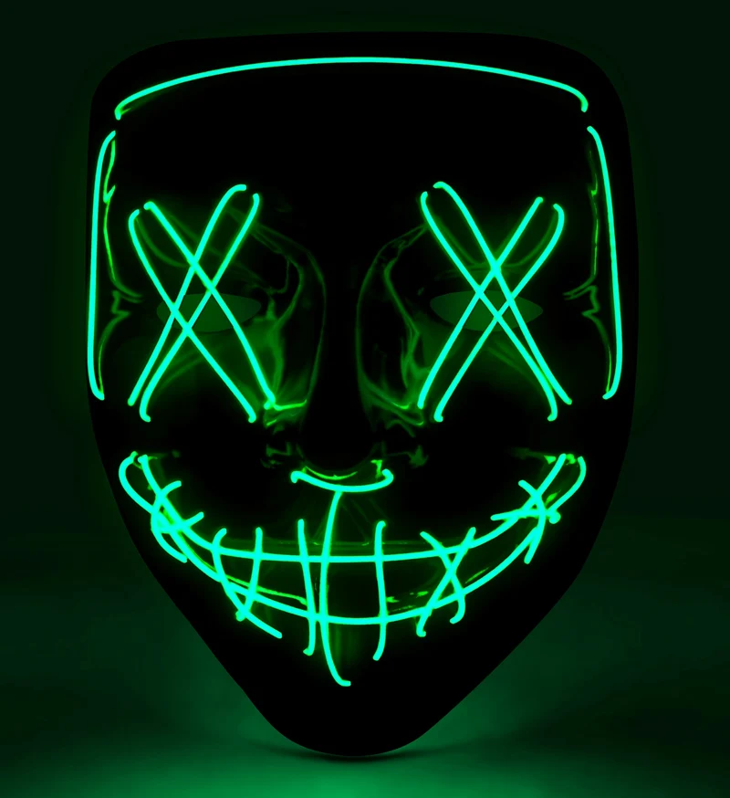 Scary masker groen led