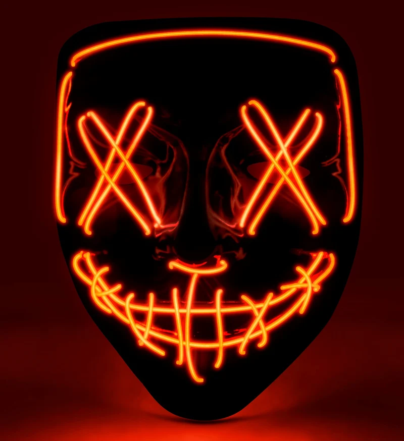 Scary masker rood led