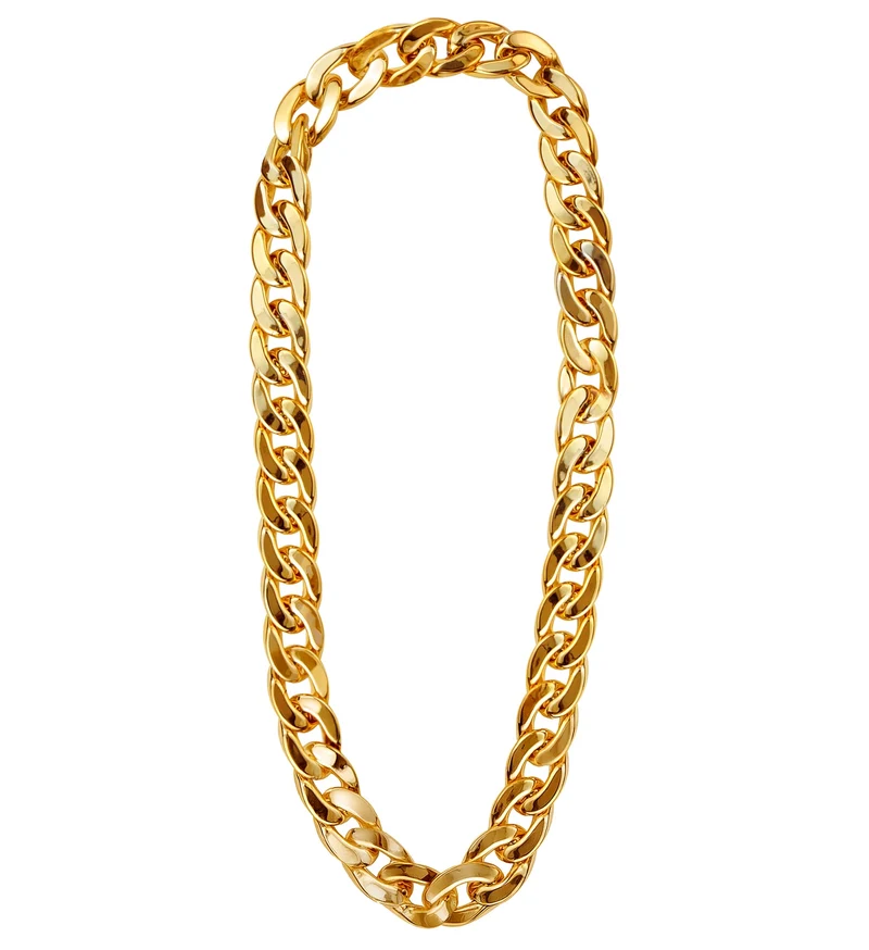 Gouden ketting schakels nep