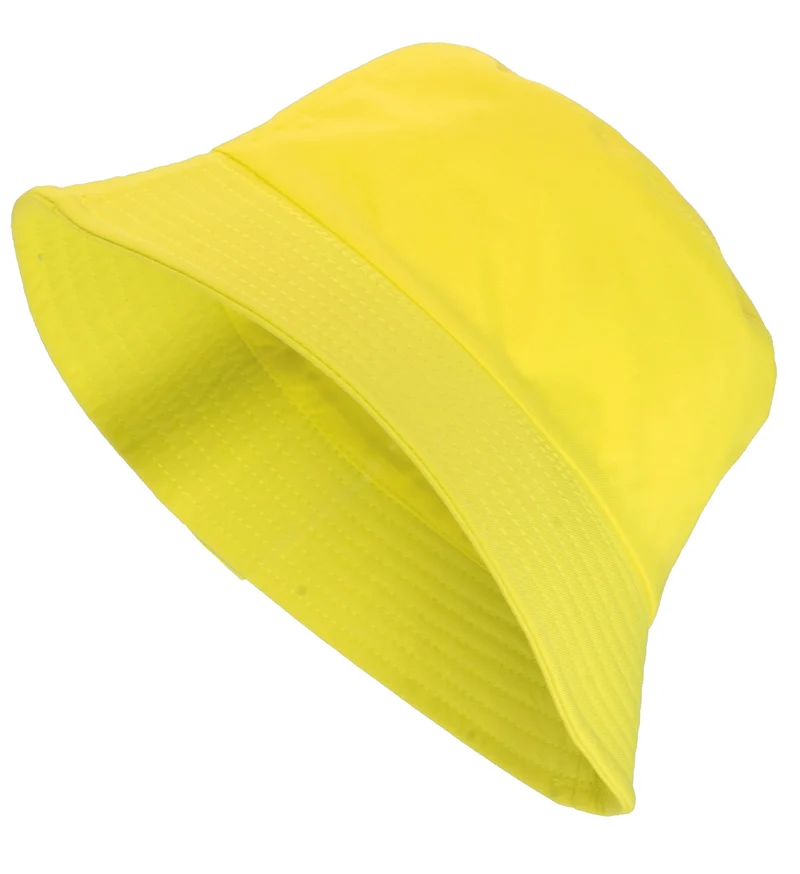 Vissershoedje neon geel