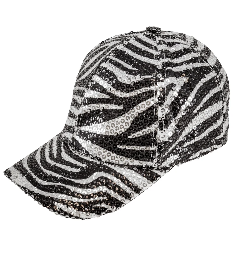 Pet pailletten zebra