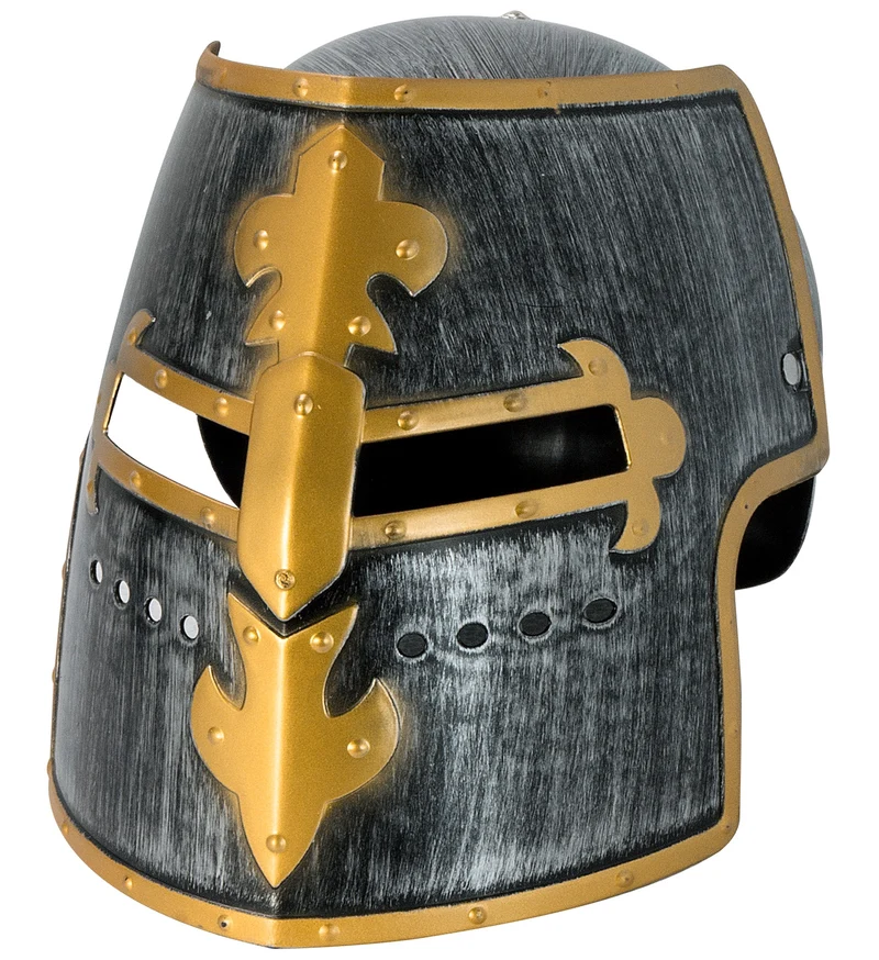 Middeleeuwse ridder helm met vizier kind