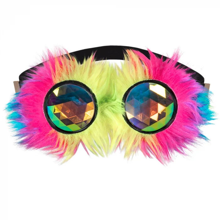 Partybril regenboog rave