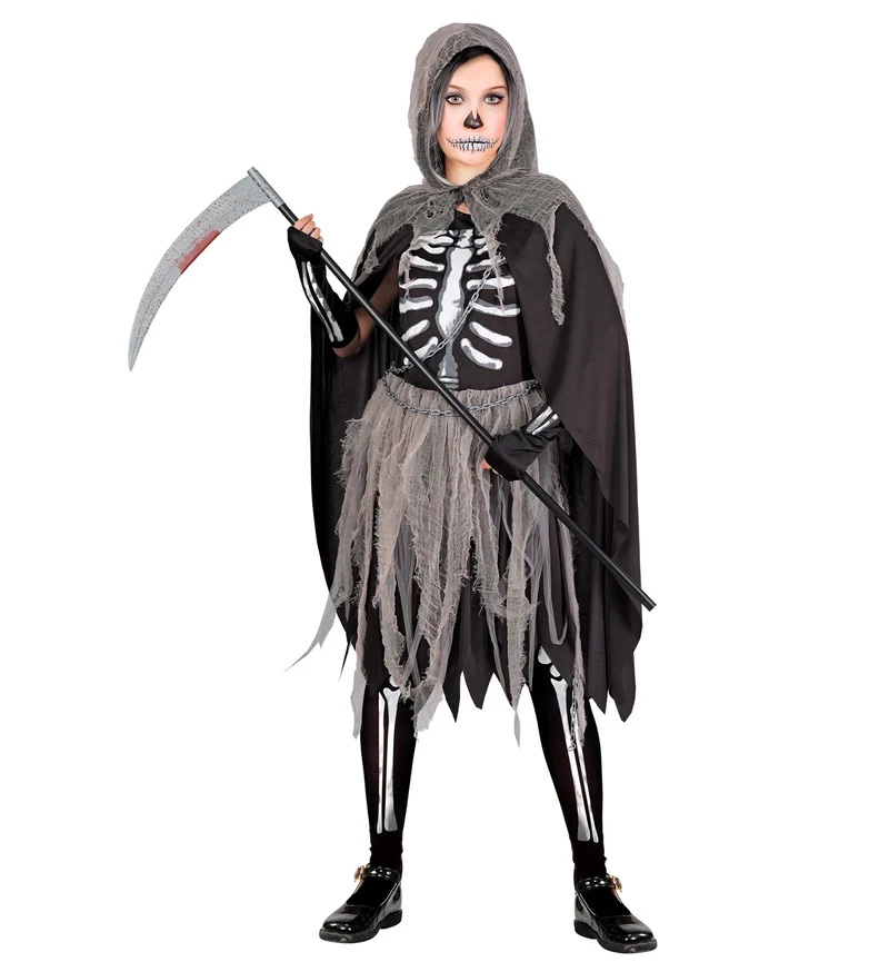 Grimreaper kostuum voor kinderen Skelety