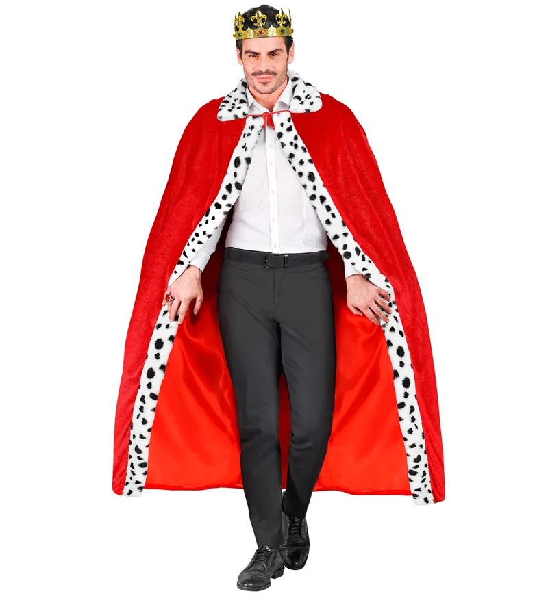 Koningsmantel rood 140cm