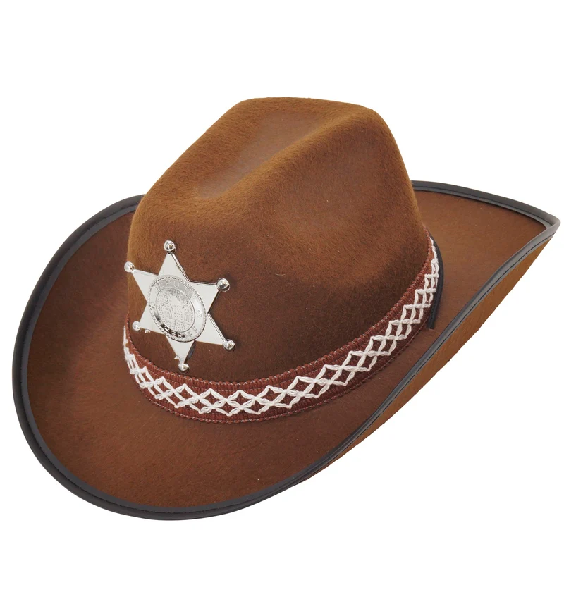 Cowboyhoed bruin sheriff kind