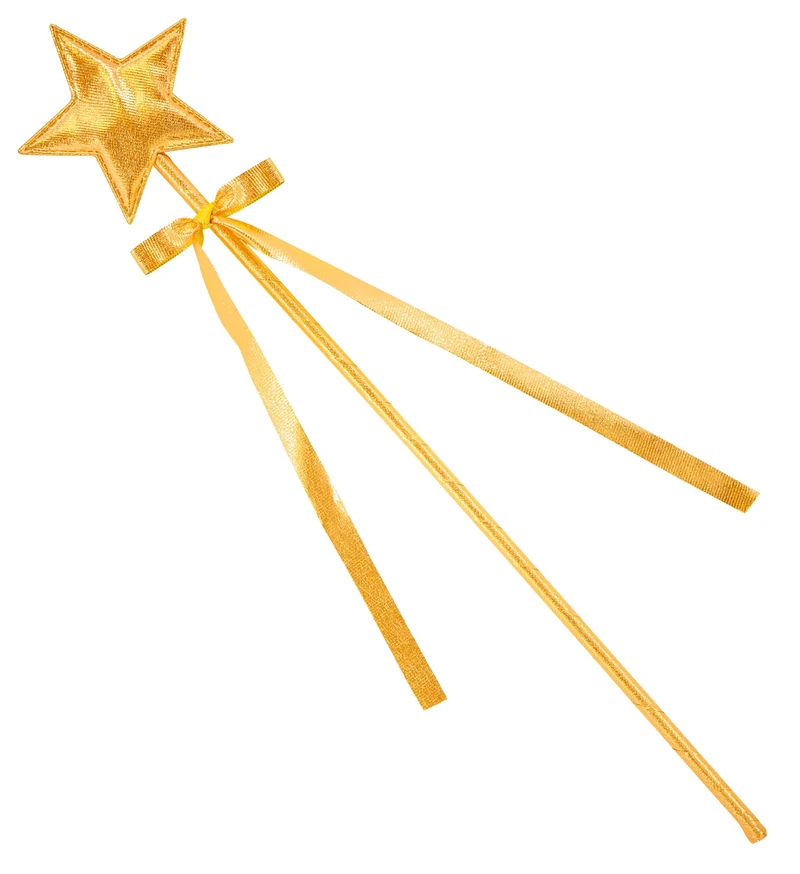 Feeënstaf goud met ster