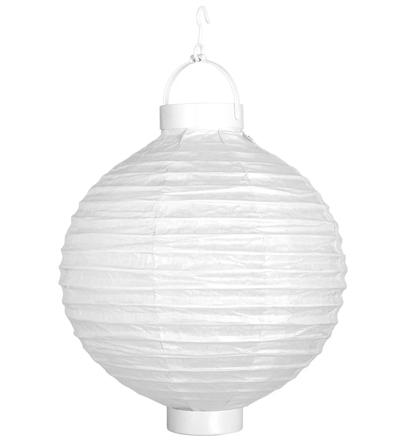 Lampion Met Licht 30Cm Wit