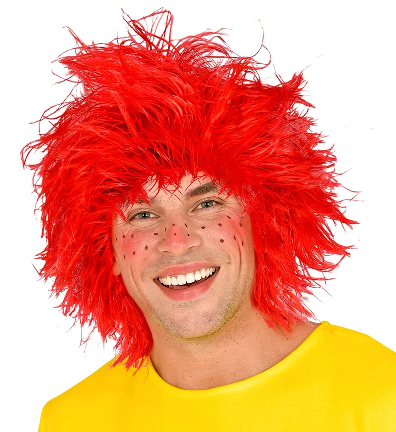 Kobold kabouter pruik rood