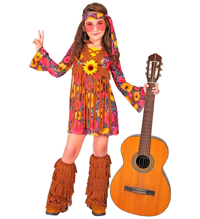 Hippie jurkje flower power kinderen