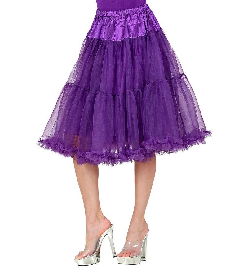 Petticoat paars tule 65cm
