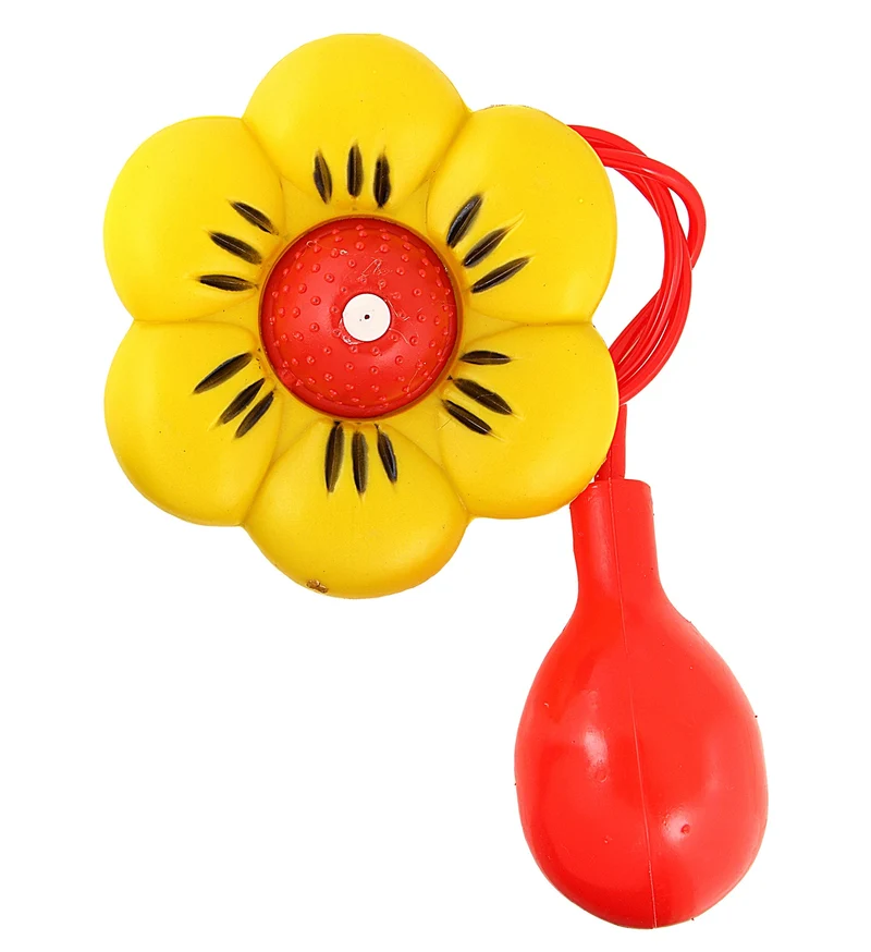 Spuitende bloem geel