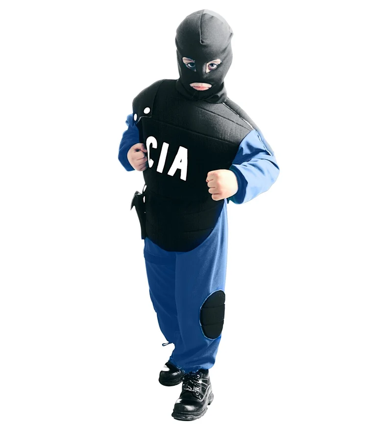 Politie pak CIA jongen maat 128cm