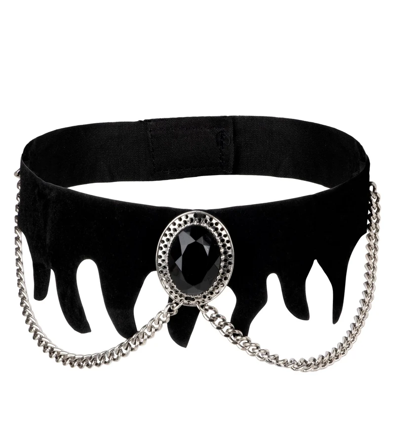 Choker zwarte edelsteen gothic